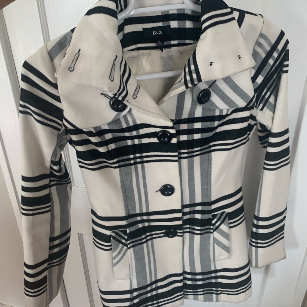 Plaid pea coat! So cute and classy.